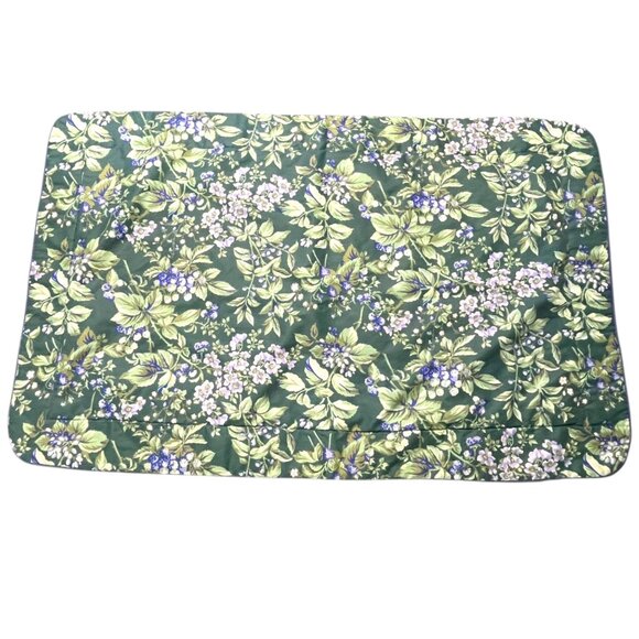 Laura‎ Ashley KING SIZE Bramble Berry Floral Quilted Pillow Sham with Border - Picture 1 of 5